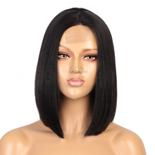 Load image into Gallery viewer, Small Lace Front Wig For Women Bobo Short  Wig For Daily , Party,Black شعر مستعار دانتيل أمامي صغير، شعر مستعار بوبو أسود
