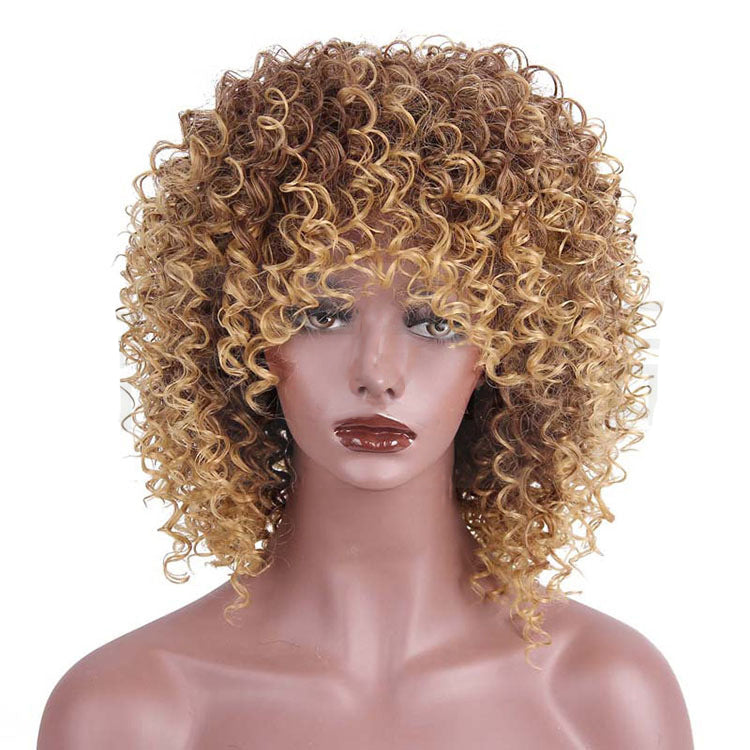 Estelle  African  Lady High Temperature Silk  Fiber Yama Wigs , Headgear Wig