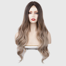Load image into Gallery viewer, Estelle small lace ladies wig long curly hair big loose wave wig headgear wig-R4/T12/1001#
