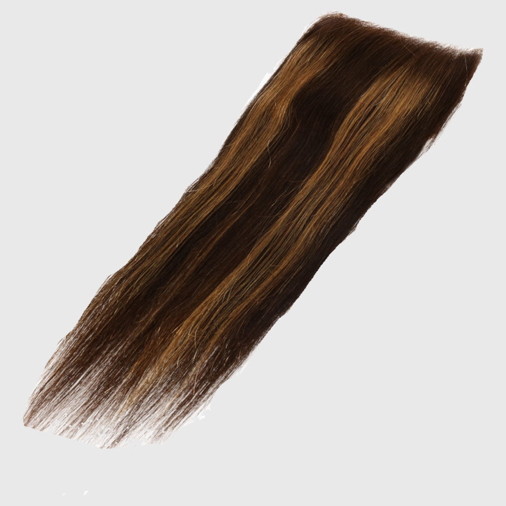 Straight Human Hair 4*4 Lace Closure P4/27# Dark Brown/light Brown-شعر بشري مستقيم 4 * 4 إغلاق الدانتيل P4 / 27 # بني داكن / بني فاتح