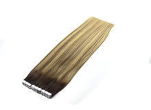 Load image into Gallery viewer, Seamless Tape In Human Hair Extension Dark Brown- Color4T8P22     شريط غير ملحوم في وصلات شعر بشري بني غامق اللون 4T8P22
