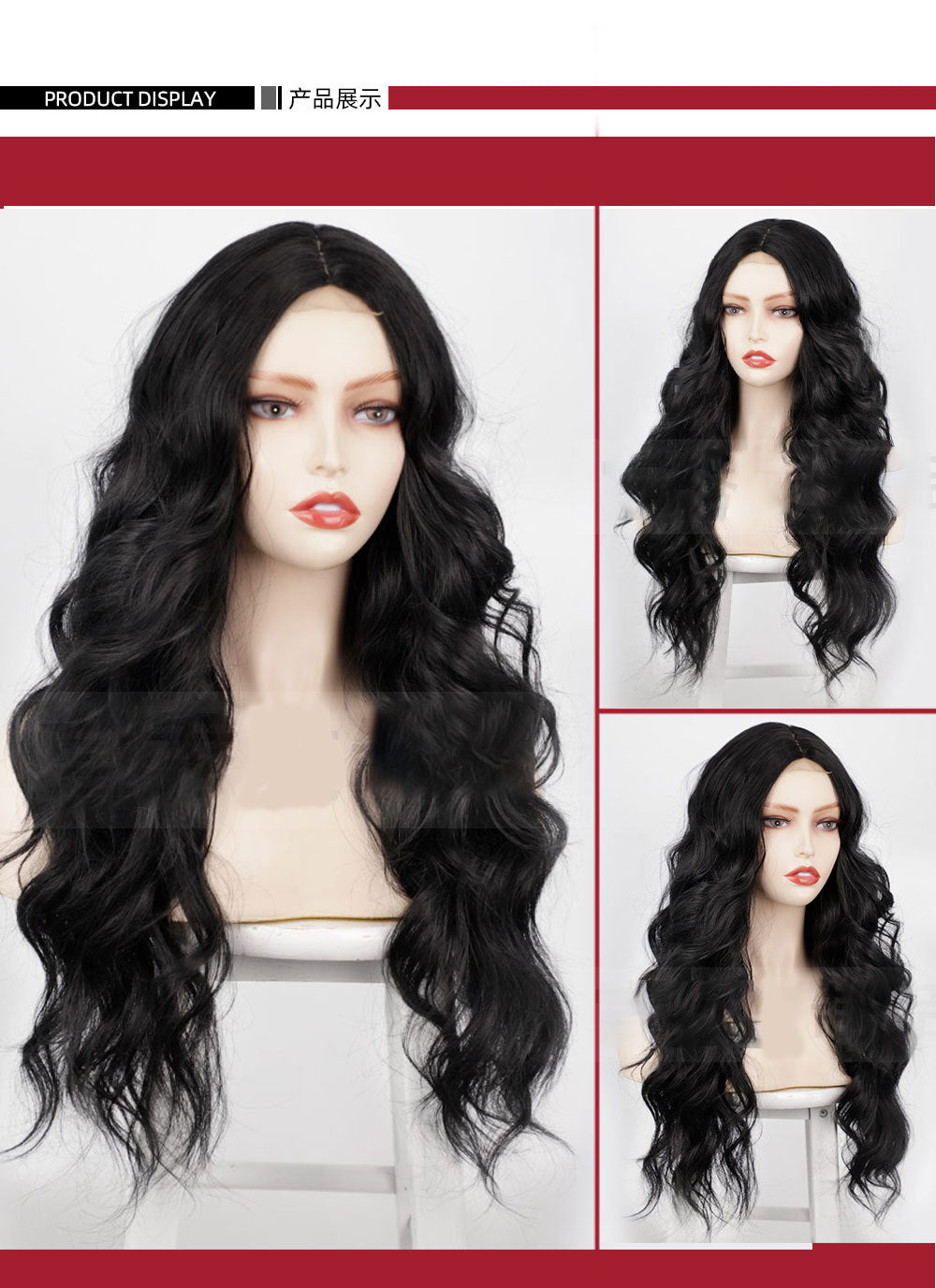 Wigs European and American women s wigs Front lace women s wigs