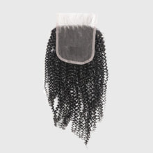 Load image into Gallery viewer, Hand Made  Afro Curly Human Hair  Lace  Closure 4*4-إغلاق الدانتيل شعر أفرو مجعد يدوي الصنع 4 * 4
