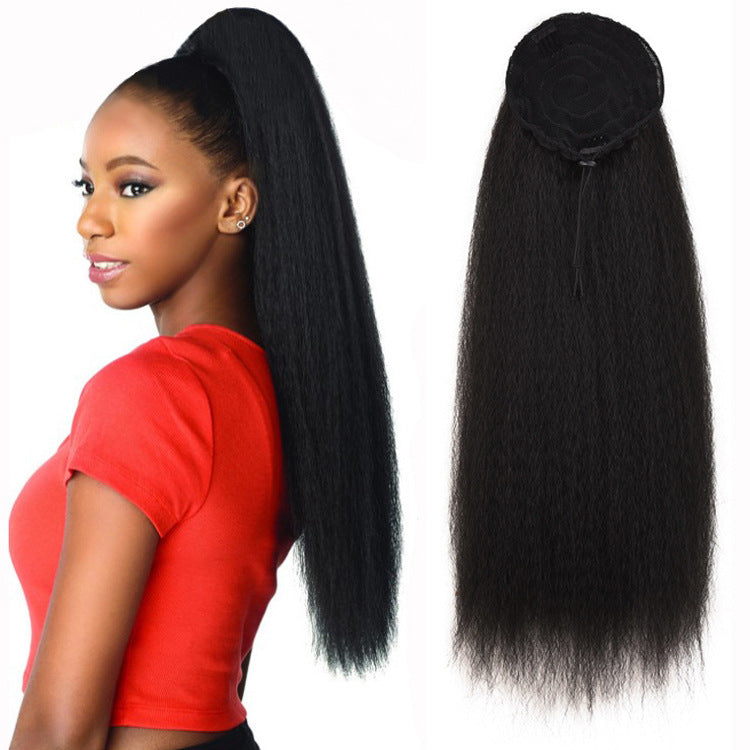 Estelle Wig Ponytail Long Curly Hair Ponytail Fluffy Explosive Head Wig Ponytail Corn Silk African ponytail Estelle شعر مستعار ذيل حصان طويل مجعد شعر ذيل حصان رقيق متفجر شعر مستعار ذيل حصان ذيل حصان ذيل حصان أفريقي