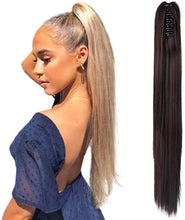 Load image into Gallery viewer, Estelle  Claw Curly Wavy / Straight Ponytail Extension Long Synthetic  for Women
