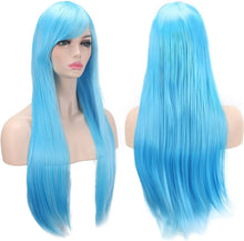 Load image into Gallery viewer, Estelle Wigs 32 Inches 80 cm Long Straight Anime Fashion Women&#39;s Cosplay Wig Party Wig With Free Wig Cap
