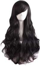 Load image into Gallery viewer, Estelle Charming Women&#39;s Long Curly Full Hair Wig Black باروكة شعر مستعار طويل مجعد طويل جذاب للنساء باللون الأسود
