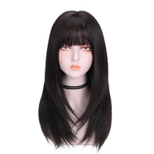 Load image into Gallery viewer, Estelle  Long Hair Natural Full  Straight Wig With Air Bangs
