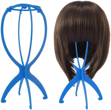 Load image into Gallery viewer, Estelle Wig Stand Holder  6pcs Portable Durable Plastic Folding Wig Holder Hairpieces Display Tool Stable Wig Stand Dryer حامل شعر مستعار 6 قطع قابل للحمل بلاستيك متين قابل للطي حامل شعر مستعار أداة عرض قطع شعر مستعار ثابت حامل مجفف

