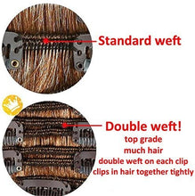Load image into Gallery viewer, Estelle 7 Pcs 16 Clips 24 Inch Thick Curly Straight Full Head Clip in on Double Weft Hair Extensions
