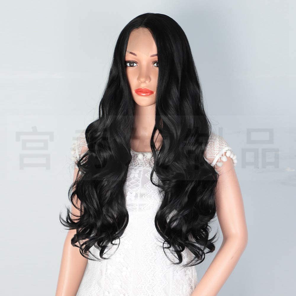 Estelle Fashion Small Lace Front Wig For Women Black Medium Loose