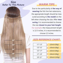 Load image into Gallery viewer, Estelle Invisible Wire  Human Hair One Piece Clip-in Extension-إستيل سلك غير مرئي بشري بشري قطعة واحدة وصلة تمديد
