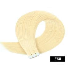 Load image into Gallery viewer, Bluelucky One Donor European Remy Human Hair Tape In Extensions Straight 2.5g/Piece

