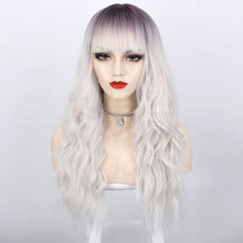 Load image into Gallery viewer, Estelle European and American Long Curly Hair Bangs Female Fiber Wave Full Head Cover Wig

