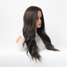 Load image into Gallery viewer, Estelle Wig Female Long Curly Hair Big Wave Medium Long Full Headgear Black Brown
