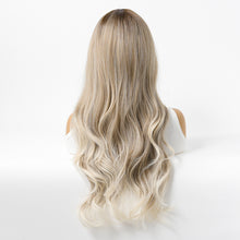 Load image into Gallery viewer, Estelle Wig Female Long Curly Hair Big Wave Medium Long Full Headgear Highlight Grey
