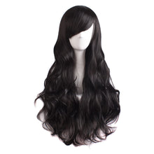 Load image into Gallery viewer, Estelle Charming Women&#39;s Long Curly Full Hair Wig Black باروكة شعر مستعار طويل مجعد طويل جذاب للنساء باللون الأسود
