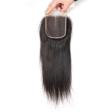 Load image into Gallery viewer, Hand Made Straight Human Hair  Lace  Closure 4*4 -صنع يدوي مستقيم شعر بشري إغلاق الدانتيل 4 * 4
