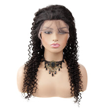 Load image into Gallery viewer, Human Hair  deep curly  Wigs with 13x4 Lace Front-باروكات شعر بشري مجعد عميق مع دانتيل أمامي 13x4
