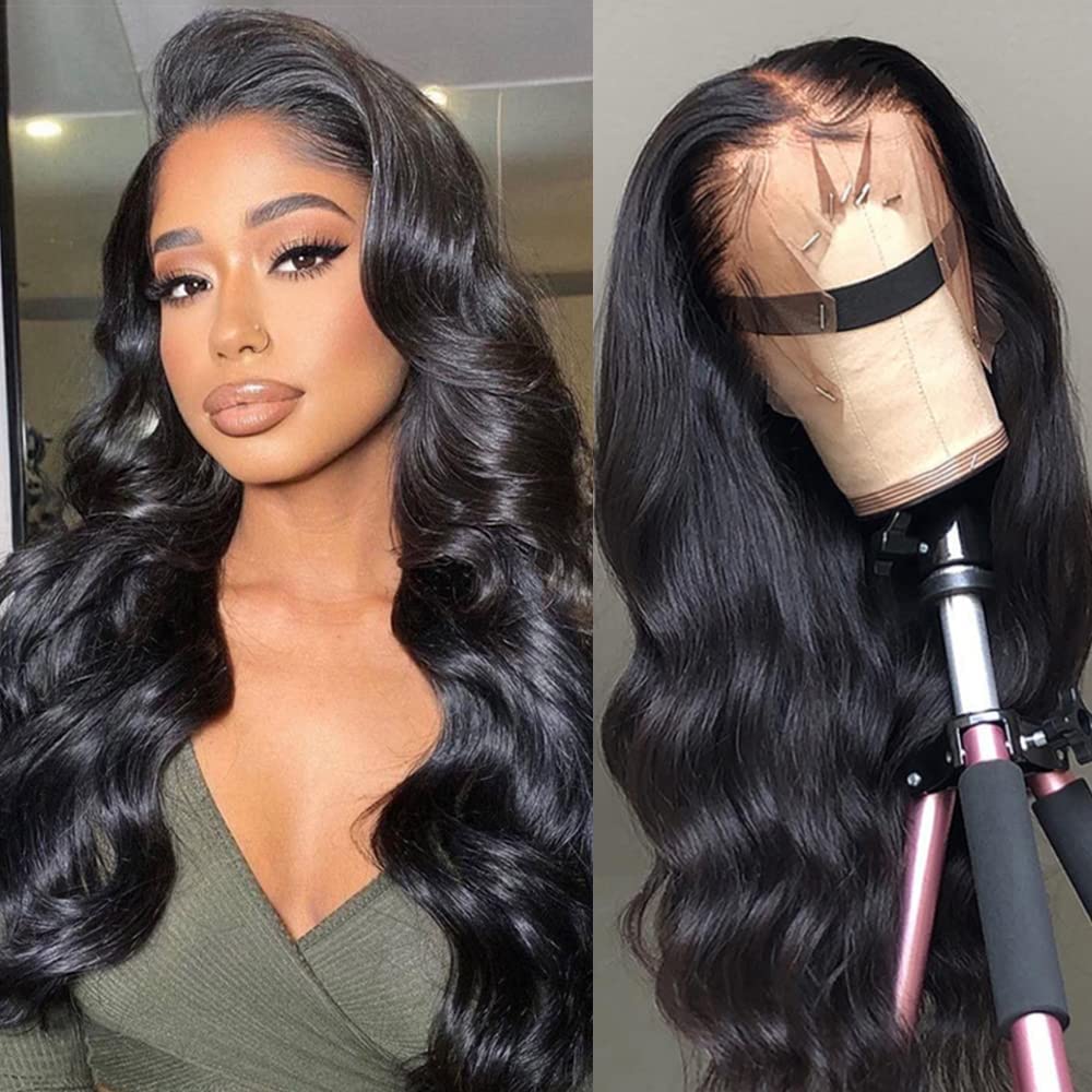 Silk Top Human Hair  Body Wave Wig   شعر مستعار مموج من الحرير الأعلى لشعر الإنسان